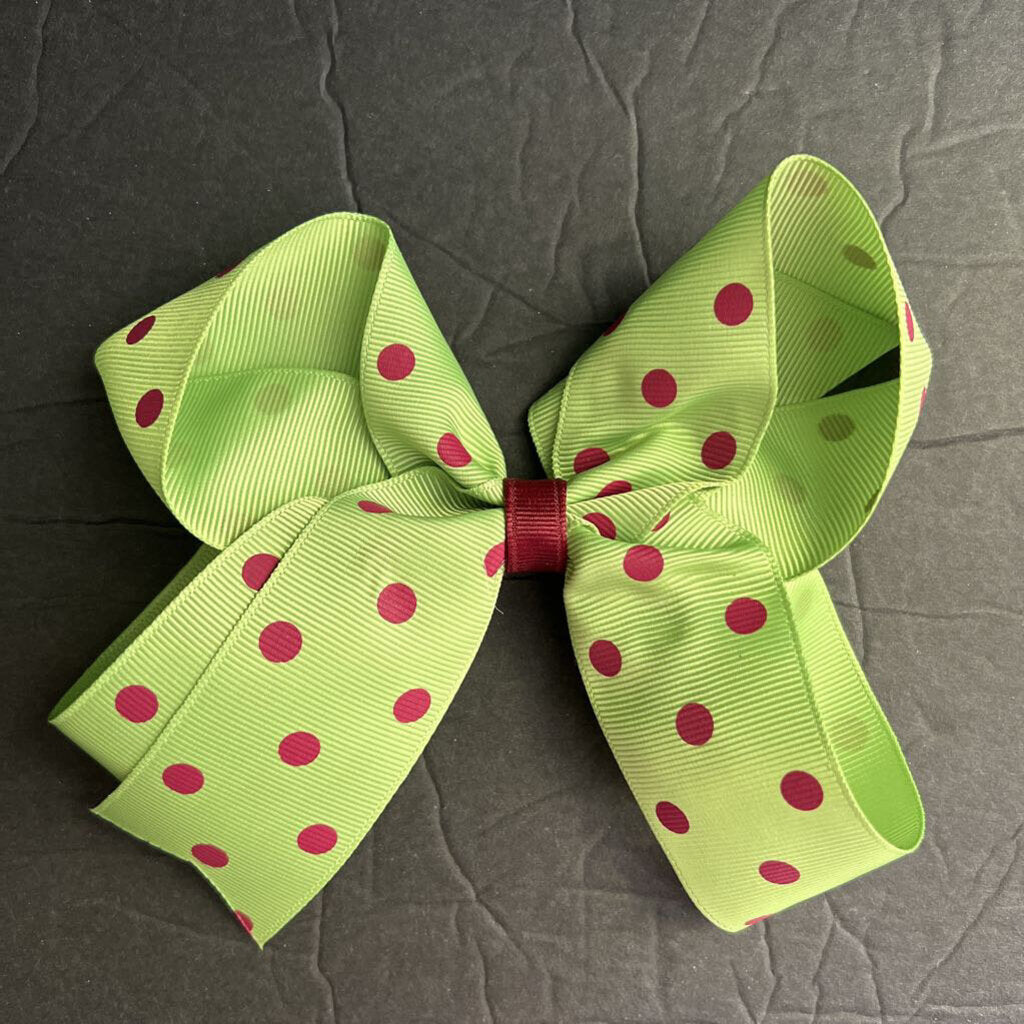 Polka Dot Hairbow Clip