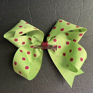 Polka Dot Hairbow Clip