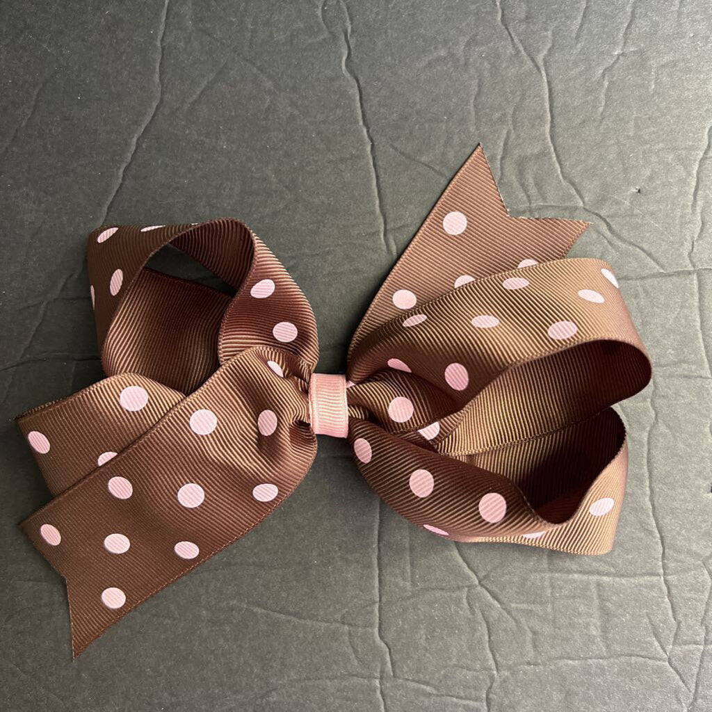 Polka Dot Hairbow Clip