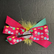 Load image into Gallery viewer, Sparkly Polka Dot Hairbow Clip
