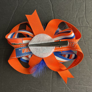 Striped Hairbow Clip