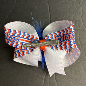 Chevron Hairbow Clip