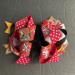 Polka Dot Hairbow Clip