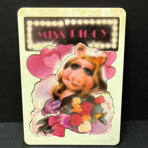 8pc Miss Piggy Puzzle 1981 Vintage Collectible