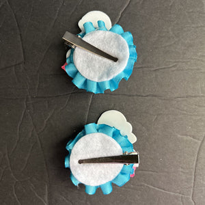 2pk Snow White Hairbow Clips