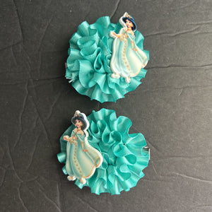 2pk Jasmine Hairbow Clips