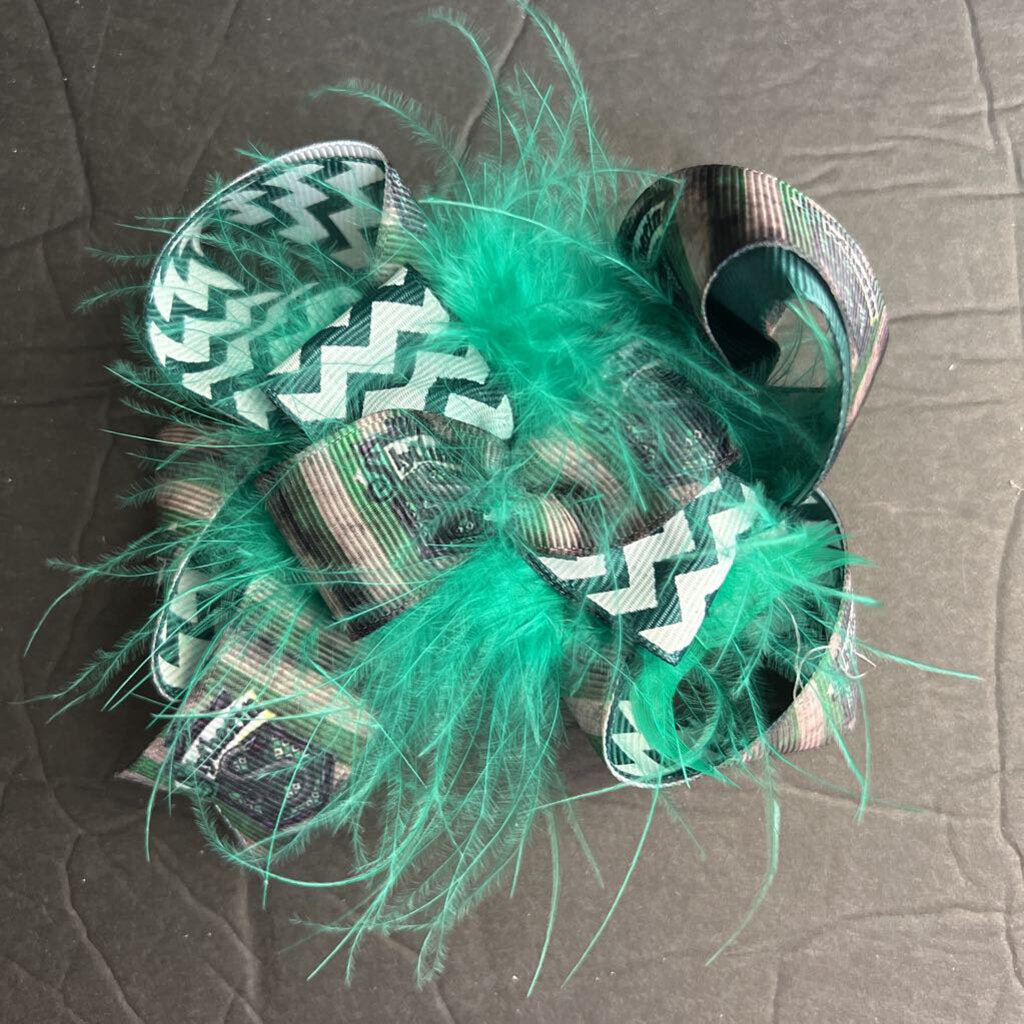 Chevron Slytherin Hairbow Clip