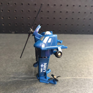 Go Bots Machine Robo MR-40 Navy Helicopter Plane 1983 Vintage Collectible