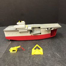 Load image into Gallery viewer, Micro Machines Air Craft Carrier Boat w/Accessories 1988 Vintage Collectible
