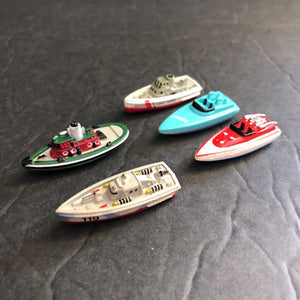 5pk Micro Machines Boats 1987 Vintage Collectible