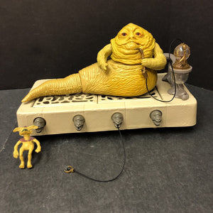 Jabba the Hutt Playset w/Figures & Accessories 1983 Vintage Collectible