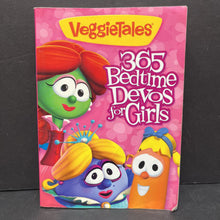 Load image into Gallery viewer, 365 Bedtime Devos For Girls (Veggietales) -paperback religion
