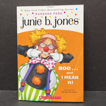 Load image into Gallery viewer, Boo...and I MEAN It (Junie B., First Grader) (Barbara Park) (Halloween) -holiday paperback series
