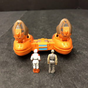Micro Machines Action Fleet Bespin Twin-Pod Cloud Car Plane w/Figures 1996 Vintage Collectible
