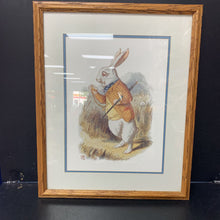 Load image into Gallery viewer, &quot;The White Rabbit&quot; Glass Framed Picture
