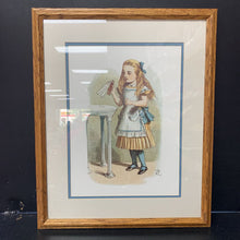 Load image into Gallery viewer, &quot;How Alice Grew Tall&quot; Glass Framed Picture

