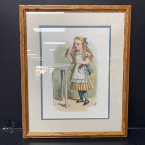 "How Alice Grew Tall" Glass Framed Picture