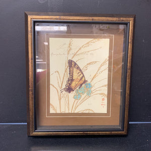 Butterfly Glass Framed Picture