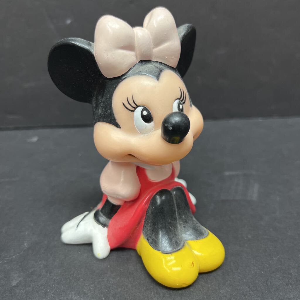 Minnie Mouse Rubber Doll 1980's Vintage Collectible