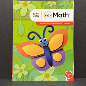 Into Math: Grade K Practice & Homework Journal -workbook
