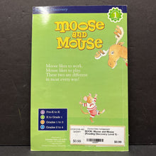 Load image into Gallery viewer, Moose and Mouse (Reading Discovery Level 1) -educational reader
