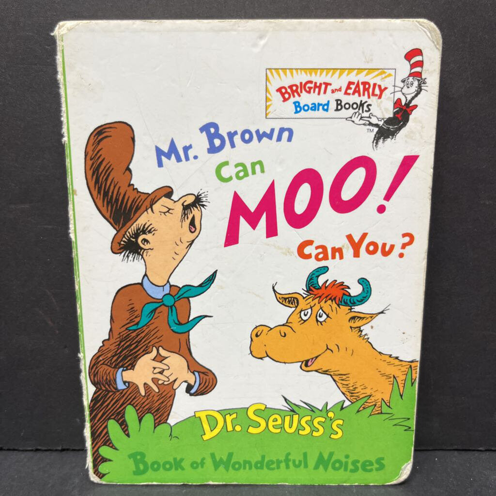 Mr. Brown Can Moo! Can You? -dr seuss board