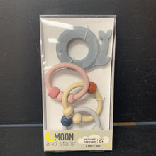 Load image into Gallery viewer, Silicone Teether (NEW) (Moon and Stars)
