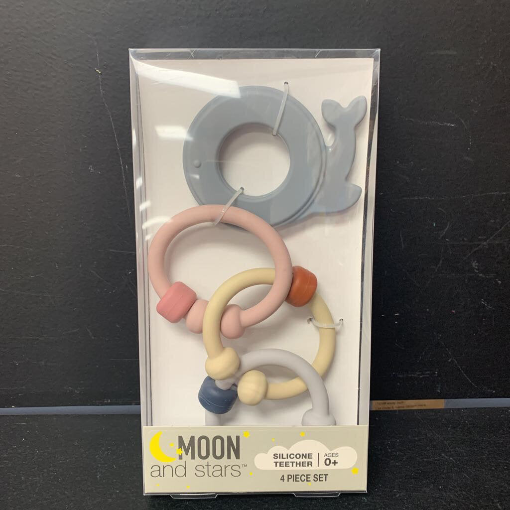 Silicone Teether (NEW) (Moon and Stars)