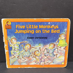 Five Little Monkeys Jumping on the Bed (Erin Christelow) -board