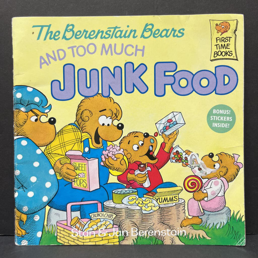 The Berenstain Bears and Too Much Junk Food (Stan & Jan Berenstain) -paperback character