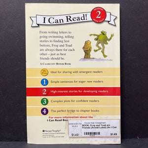 Frog and Toad are Friends (Arnold Lobel) (An I Can Read Level 2) -reader