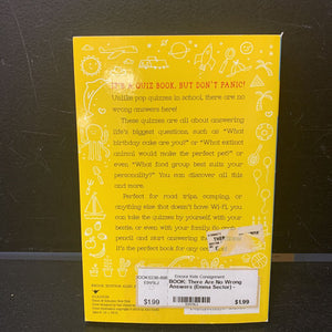 There Are No Wrong Answers (Emma Sector) -paperback activity