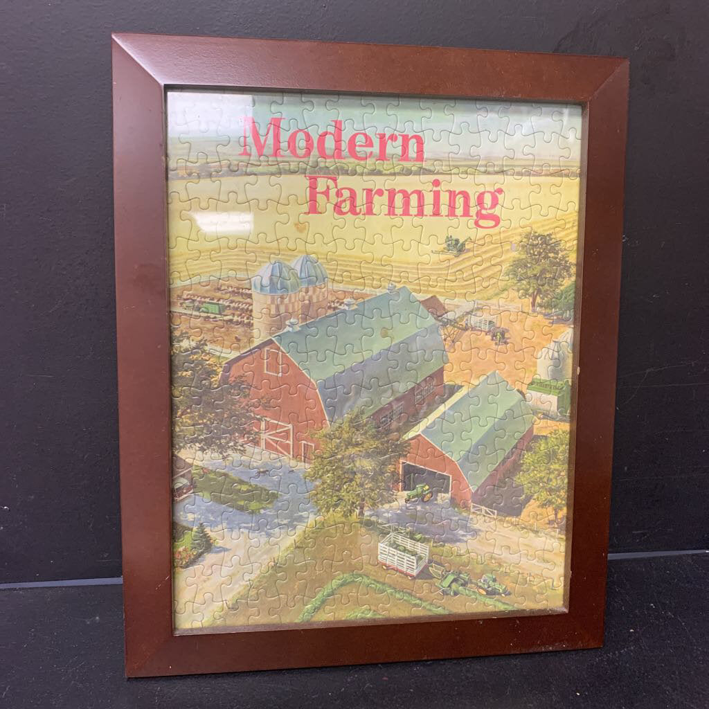 Modern Farming Framed Puzzle