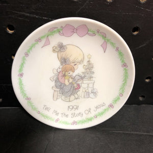 "Tell Me The Story Of Jesus" Mini Plate 1991 Vintage Collectible