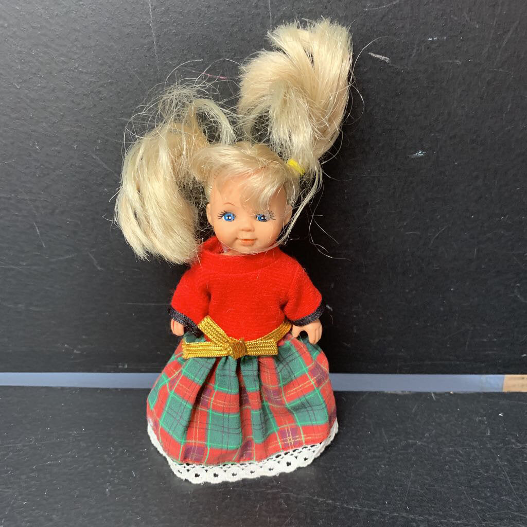 Evi Doll in Plaid Dress