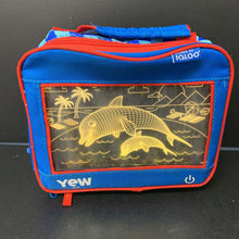 Load image into Gallery viewer, Yew Stuff Dolphin LED Light Up School Lunch Bag Battery Operated
