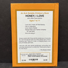 Load image into Gallery viewer, Honey, I Love and Other Poems (Eloise Greenfield) (Poetry) -hardcover
