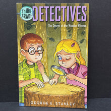 Load image into Gallery viewer, The Secret of the Wooden Witness (Third Grade Detectives) (George Stanley) -paperback series

