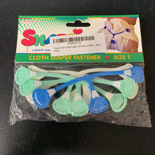 Load image into Gallery viewer, 5pk Cloth Diaper Fasteners (NEW)
