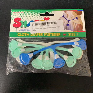 5pk Cloth Diaper Fasteners (NEW)