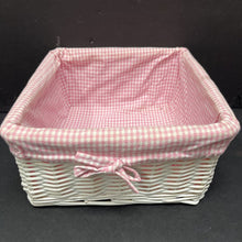 Load image into Gallery viewer, Checkered Wicker Storage Organizer Basket
