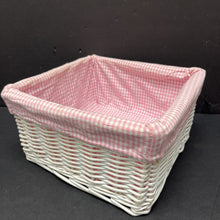 Load image into Gallery viewer, Checkered Wicker Storage Organizer Basket
