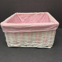 Load image into Gallery viewer, Checkered Wicker Storage Organizer Basket
