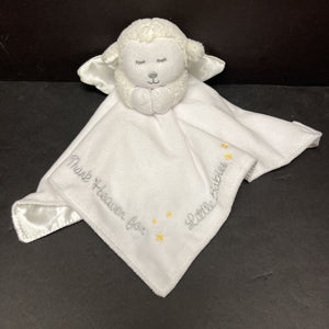 "Thank Heaven for Little Babies" Lamb Rattle Security Blanket