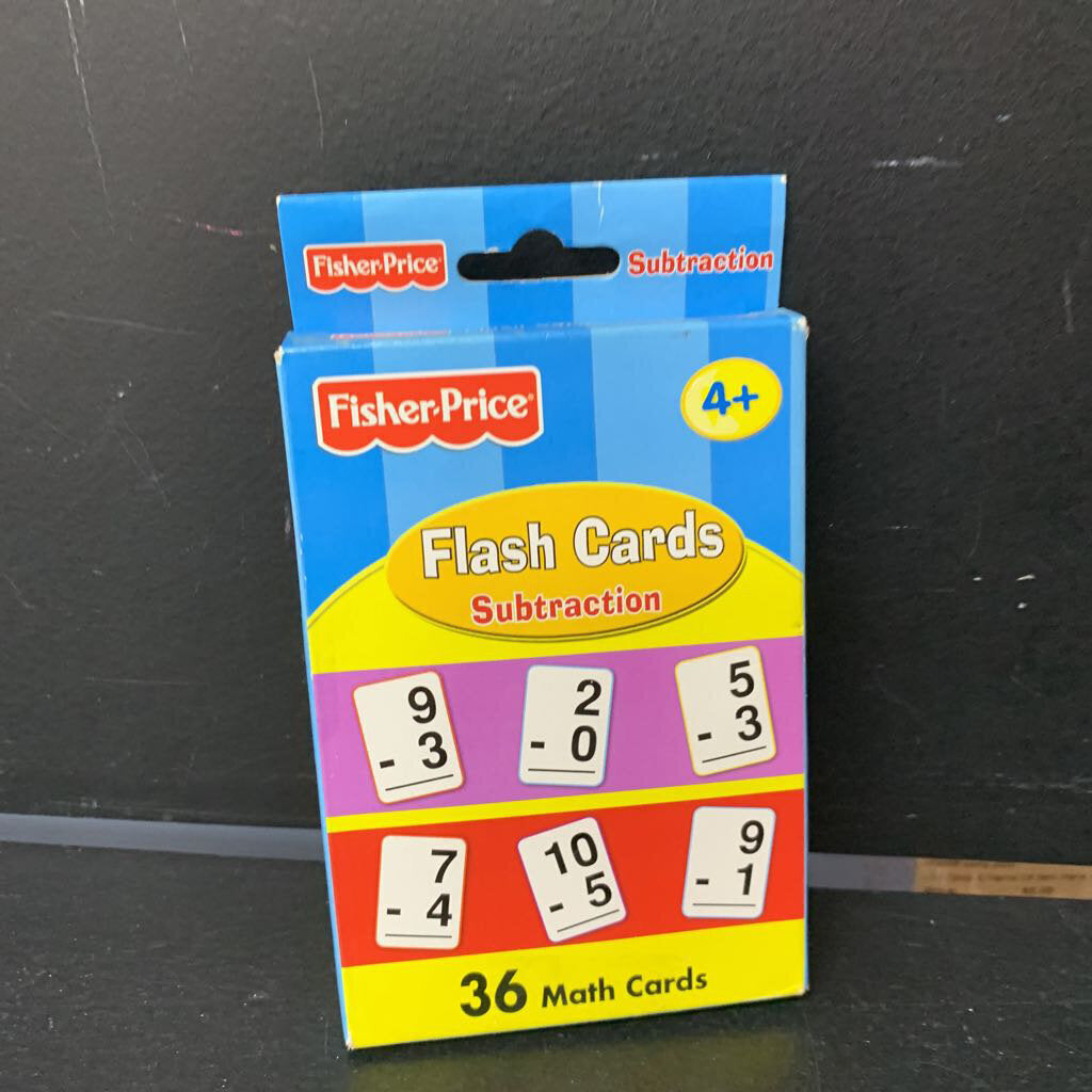 Subtraction Flash Cards