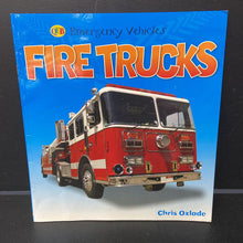 Load image into Gallery viewer, Fire Trucks (Chris Oxlade) (Emergency Vehicles) -paperback educational
