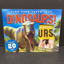Load image into Gallery viewer, Sink Your Teeth Into Dinosaurs! (L. J. Tracosas) -paperback educational

