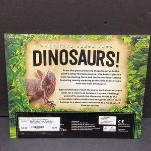 Sink Your Teeth Into Dinosaurs! (L. J. Tracosas) -paperback educational