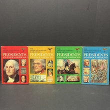 Load image into Gallery viewer, The American Heritage Book of the Presidents and Famous Americans Vol. 1-12 Box Set (Notable Person) (Vintage Collectible 1967) -hardcover educational
