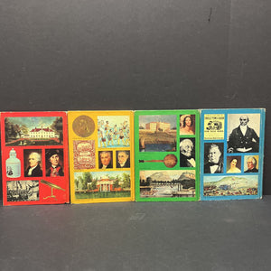 The American Heritage Book of the Presidents and Famous Americans Vol. 1-12 Box Set (Notable Person) (Vintage Collectible 1967) -hardcover educational